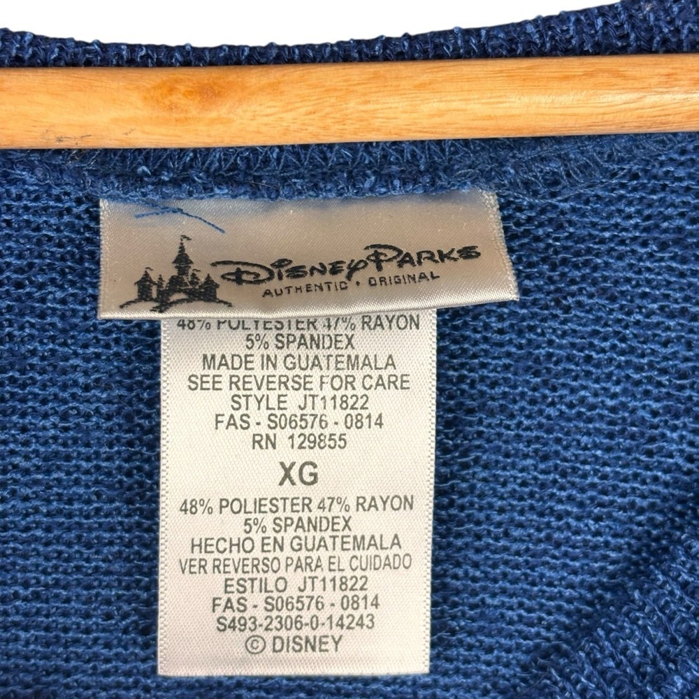 Disney Parks Mickey Mouse Winter Hat Blue Sweater – Sz XL (Excellent Condition) - Picture 4 of 9